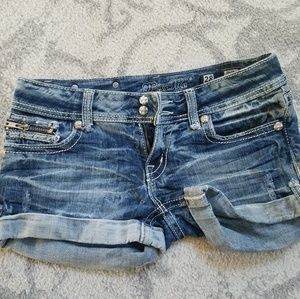 Denim shorts